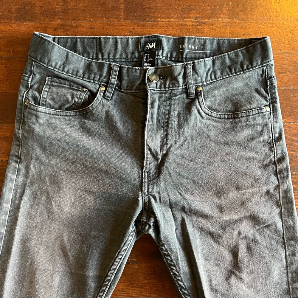 H&M Men's Grey Skinny Jeans
